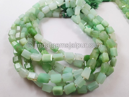 Chrysoprase Shaded Faceted Nugget Beads Chrysoprase Shaded Faceted Nugget Beads