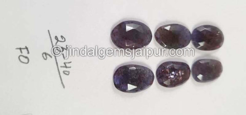 Iolite Sunstone Rose Cut Slices Iolite Sunstone Rose Cut Slices