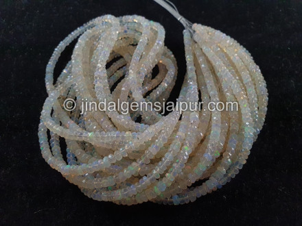Ethiopian Opal Faceted Roundelle Beads Ethiopian Opal Faceted Roundelle Beads