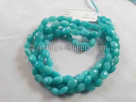 Peruvian Amazonite Faceted Oval Beads Peruvian Amazonite Faceted Oval Beads