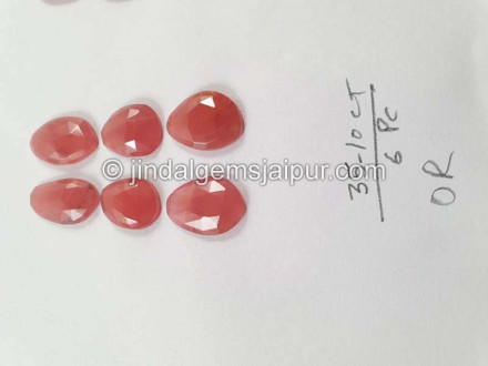 Rhodochrosite Rose Cut Slices