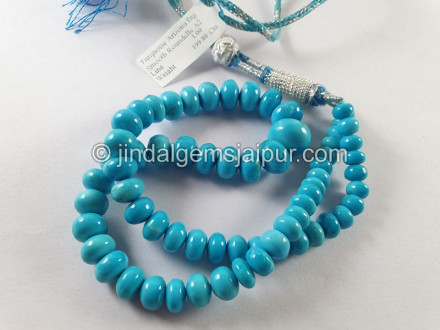 Turquoise Arizona Big Smooth Roundelle Beads Turquoise Arizona Big Smooth Roundelle Beads