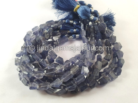 Iolite Faceted Nugget Beads
