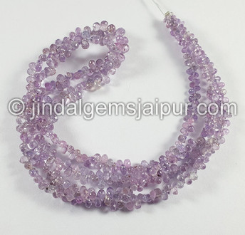 Purple Sapphire Faceted Drops Shape Beads Purple Sapphire Faceted Drops Shape Beads