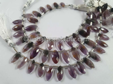 Amethyst Cacoxenite Faceted Markis Beads Amethyst Cacoxenite Faceted Markis Beads