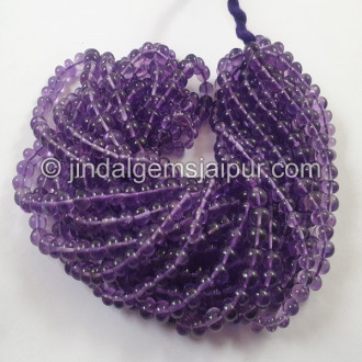 Amethyst Smooth Roundelle Beads