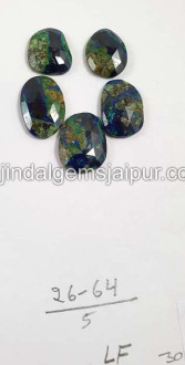 Azurite Malachite Rose Cut  Slices