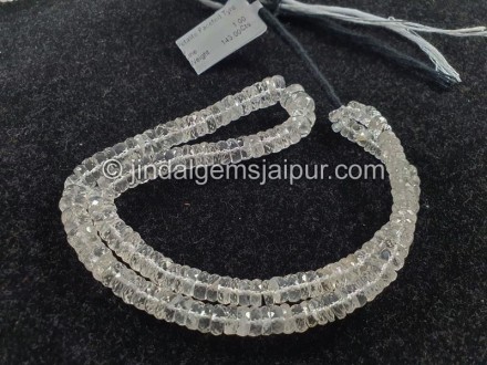 Petalite Faceted Tyre Shape Beads