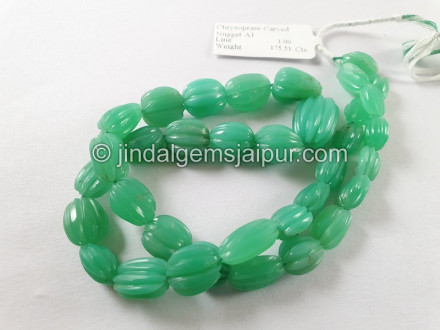 Chrysoprase Carved Nugget Beads Chrysoprase Carved Nugget Beads