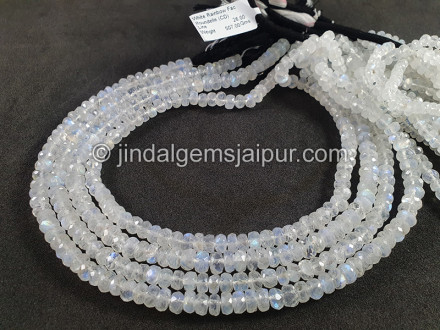 White Rainbow Faceted Roundelle Big Shape Beads White Rainbow Faceted Roundelle Big Shape Beads