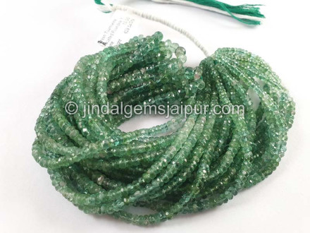 Green Tourmaline Faceted Roundelle Beads Green Tourmaline Faceted Roundelle Beads