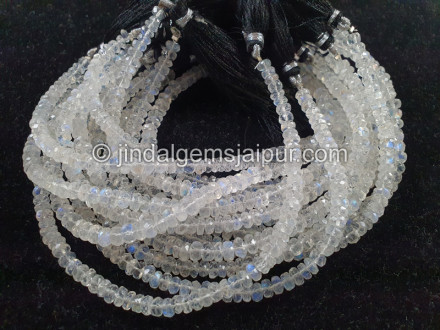 Rainbow Moonstone Faceted Roundelle Shape Beads Rainbow Moonstone Faceted Roundelle Shape Beads