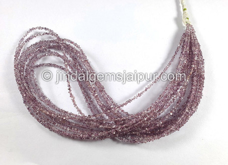 Light Magenta Pink Double Terminated Diamond Quartz Beads