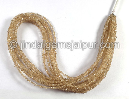 Champagne Double Terminated Diamond Quartz Beads