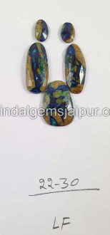 Azurite Malachite Rose Cut  Slices