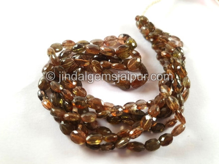Andalusite Green Faceted Oval Beads Andalusite Green Faceted Oval Beads