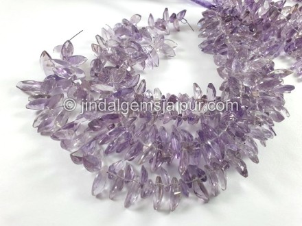 Amethyst Cut Marquisse Shape Beads