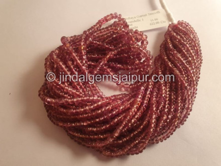Malaya Garnet Smooth Roundelle Beads