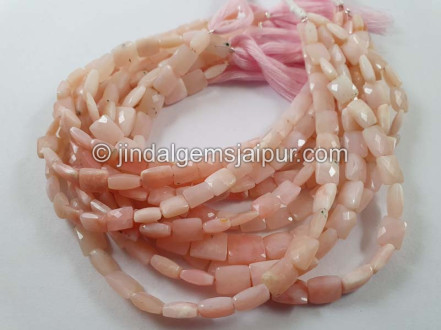 Pink Opal Shaded Faceted Chicklet Beads Pink Opal Shaded Faceted Chicklet Beads