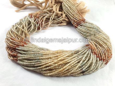 Multi Zircon Faceted Roundelle Shape Beads Multi Zircon Faceted Roundelle Shape Beads