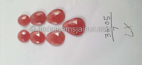 Rhodochrosite Rose Cut Slices Rhodochrosite Rose Cut Slices