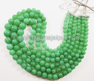 Chrysoprase Smooth Round Shape Beads Chrysoprase Smooth Round Shape Beads