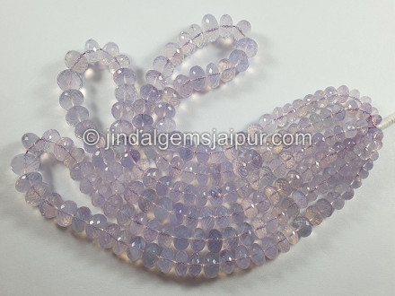 Scorolite Or Lavender Quartz Faceted Roundelle Beads Scorolite Or Lavender Quartz Faceted Roundelle Beads