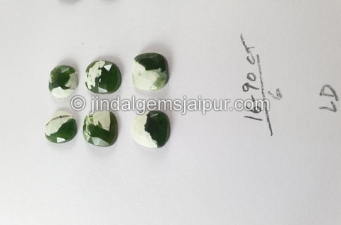 Chrome Chalcedony Rose Cut Slices Chrome Chalcedony Rose Cut Slices