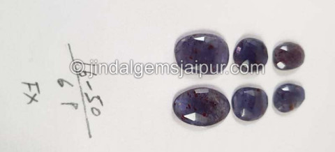 Iolite Sunstone Rose Cut Slices Iolite Sunstone Rose Cut Slices