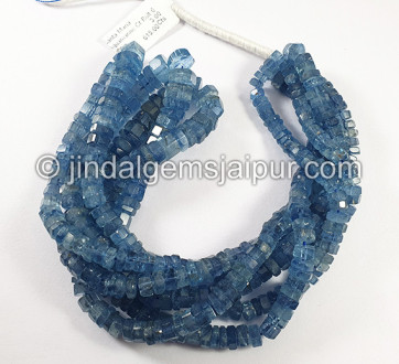 Santa Maria Aquamarine Cut Bolt Shape Beads