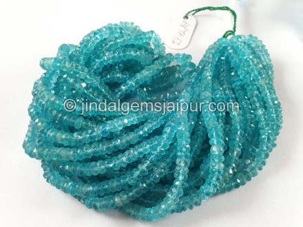 Sky Blue Apatite Big Faceted Roundelle Beads Sky Blue Apatite Big Faceted Roundelle Beads