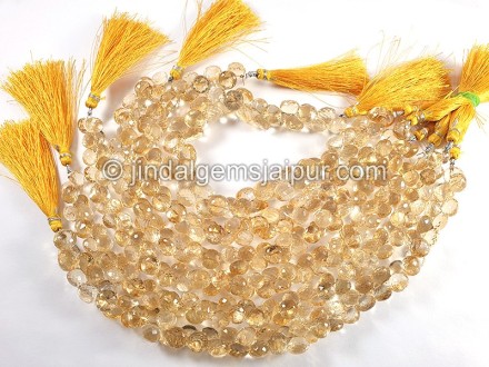 Citrine Faceted Onion Shape Beads