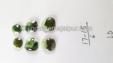 Chrome Chalcedony Rose Cut Slices Chrome Chalcedony Rose Cut Slices