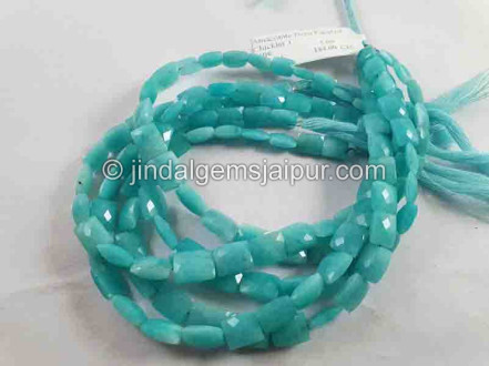 Peruvian Amazonite Faceted Chicklet Beads Peruvian Amazonite Faceted Chicklet Beads
