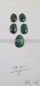 Azurite Malachite Rose Cut Slices