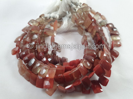 Andesine Labradorite Faceted Rectangle Beads