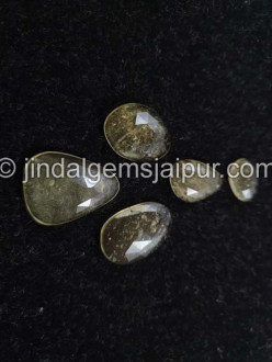 Lybian Desert Glass Rose Cut Slices Lybian Desert Glass Rose Cut Slices