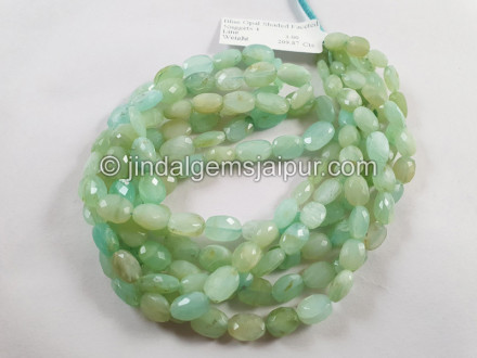 Blue Opal Shaded Faceted Nugget Beads Blue Opal Shaded Faceted Nugget Beads