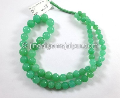 Chrysoprase Smooth Round Balls Shape Beads