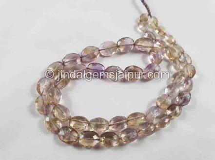 Ametrine Faceted Oval Beads