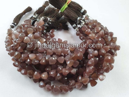 Chocolate Moonstone Faceted Trillion Beads Chocolate Moonstone Faceted Trillion Beads