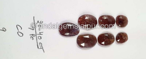 Iolite Sunstone Rose Cut Slices Iolite Sunstone Rose Cut Slices