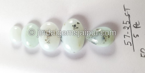 Peru Blue Opal Smooth Cabochons Peru Blue Opal Smooth Cabochons