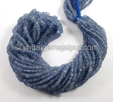 Blue Sapphire Faceted Tyre Shape Beads Blue Sapphire Faceted Tyre Shape Beads
