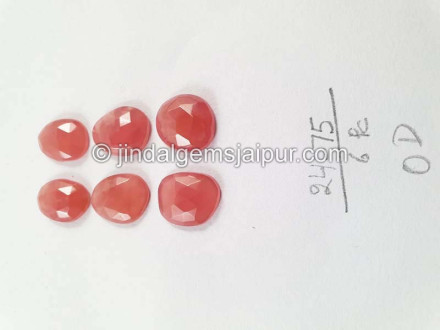 Rhodochrosite Rose Cut Slices Rhodochrosite Rose Cut Slices