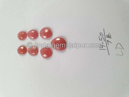 Rhodochrosite Rose Cut Slices