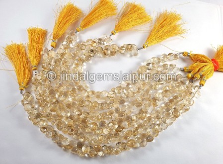 Citrine Faceted Onion Shape Beads