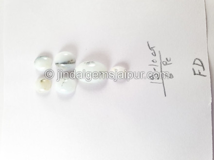 Peru Blue Opal Smooth Cabochons Peru Blue Opal Smooth Cabochons