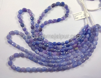 Hackmanite Blue Faceted Oval Shape Beads Hackmanite Blue Faceted Oval Shape Beads
