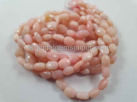 Pink Opal Shaded Faceted Oval Beads Pink Opal Shaded Faceted Oval Beads